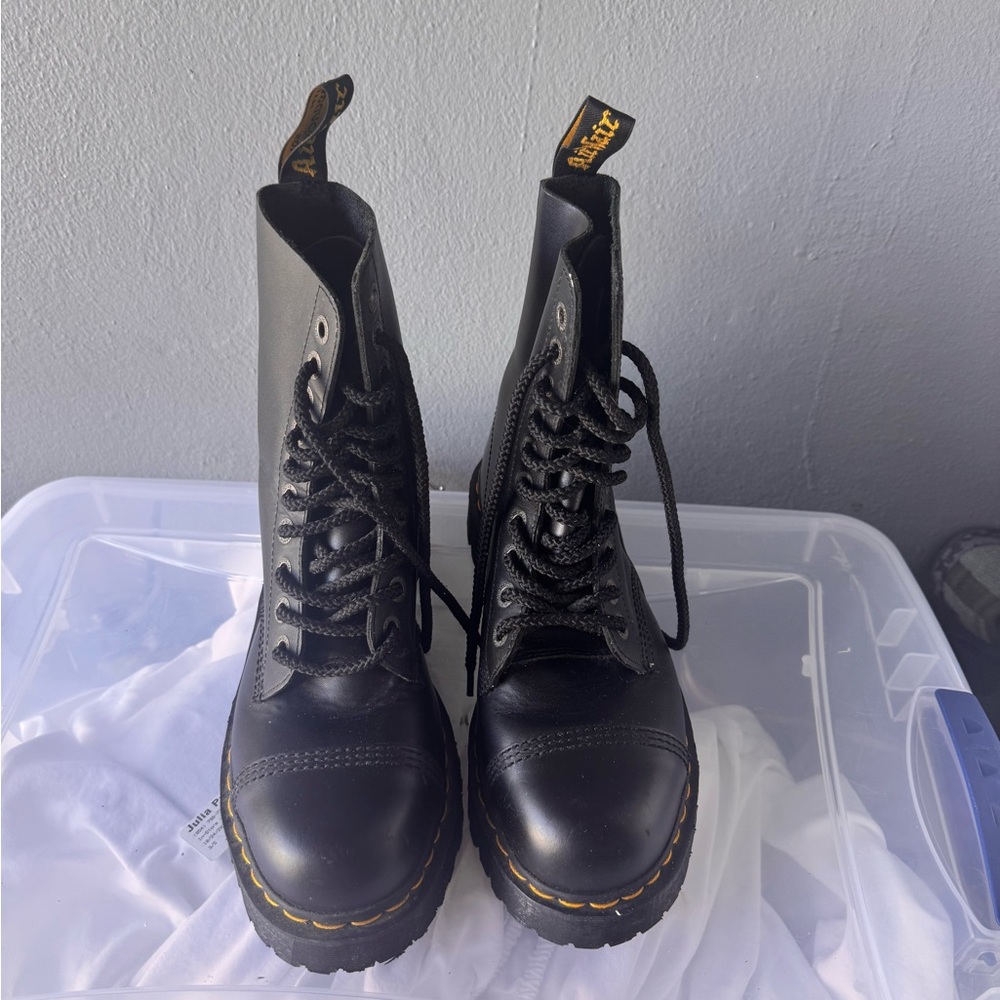 Dr. Martens Black Leather Boots